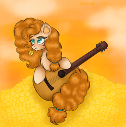 Size: 1958x1967 | Tagged: safe, artist:darklight1315, character:pear butter, species:earth pony, species:pony, episode:the perfect pear, g4, my little pony: friendship is magic, female, guitar, mare, musical instrument