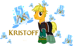 Size: 11478x7325 | Tagged: safe, artist:meganlovesangrybirds, species:pony, crossover, frozen (movie), kristoff, ponified, simple background, solo, transparent background