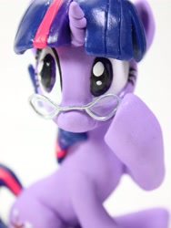 Size: 3072x4096 | Tagged: safe, artist:dustysculptures, character:twilight sparkle, species:pony, species:unicorn, craft, female, glasses, mare, sculpture, solo