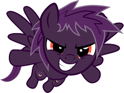 Size: 7918x5949 | Tagged: safe, artist:benybing, species:pony, crossover, gengar, pokémon, ponified, simple background, solo, transparent background