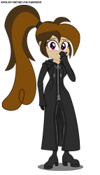 Size: 1700x2966 | Tagged: safe, artist:gamerpen, oc, oc:cupcake slash, species:human, my little pony:equestria girls, clothing, crossover, cute, disney, equestria girls-ified, female, giggling, gloves, kingdom hearts, simple background, solo, transparent background, video game crossover