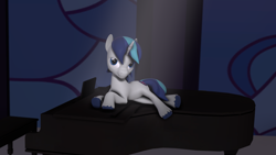 Size: 1920x1080 | Tagged: safe, artist:oc1024, character:shining armor, species:pony, species:unicorn, 3d, draw me like one of your french girls, male, musical instrument, piano, solo, source filmmaker