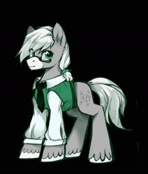 Size: 1606x1896 | Tagged: safe, artist:wkirin, oc, oc only, species:earth pony, species:pony, black background, clothing, male, simple background, solo, stallion