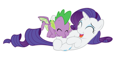 Size: 960x476 | Tagged: safe, artist:diana173076, character:rarity, character:spike, ship:sparity, female, male, shipping, straight, tickle torture, tickling