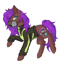 Size: 1200x1200 | Tagged: safe, artist:flaming-trash-can, oc, species:earth pony, species:pony, clothing, sketch, solo