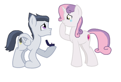Size: 940x636 | Tagged: safe, artist:diana173076, character:rumble, character:sweetie belle, species:pegasus, species:pony, species:unicorn, ship:rumbelle, crying, cutie mark, female, hoof hold, jewelry, kneeling, looking at each other, male, mare, marriage proposal, older, older sweetie belle, ring, shipping, stallion, straight, tears of joy, teary eyes, the cmc's cutie marks
