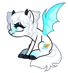 Size: 1024x1090 | Tagged: safe, artist:chococolte, base used, oc, oc:iclyn blaze, species:bat pony, species:pony, female, horns, mare, simple background, solo, transparent background