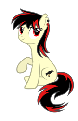 Size: 322x497 | Tagged: safe, artist:dipi11, oc, oc:raven fear, species:pony, .svg available, solo, svg, vector