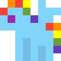 Size: 240x240 | Tagged: safe, artist:joeydr, derpibooru original, character:rainbow dash, species:pegasus, species:pony, 8-bit, female, mare, pixel art, simple background, solo, transparent background