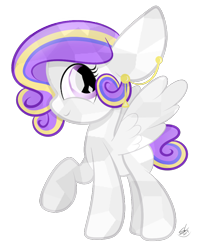 Size: 794x959 | Tagged: safe, artist:sugarcloud12, oc, oc only, oc:sugar star, species:crystal pony, species:pegasus, species:pony, crystallized, female, mare, simple background, solo, transparent background