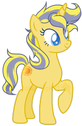 Size: 683x1046 | Tagged: safe, artist:otakuchicky1, base used, oc, oc:solana, parent:flash sentry, parent:sunset shimmer, parents:flashimmer, species:pony, species:unicorn, female, mare, offspring, simple background, solo, transparent background