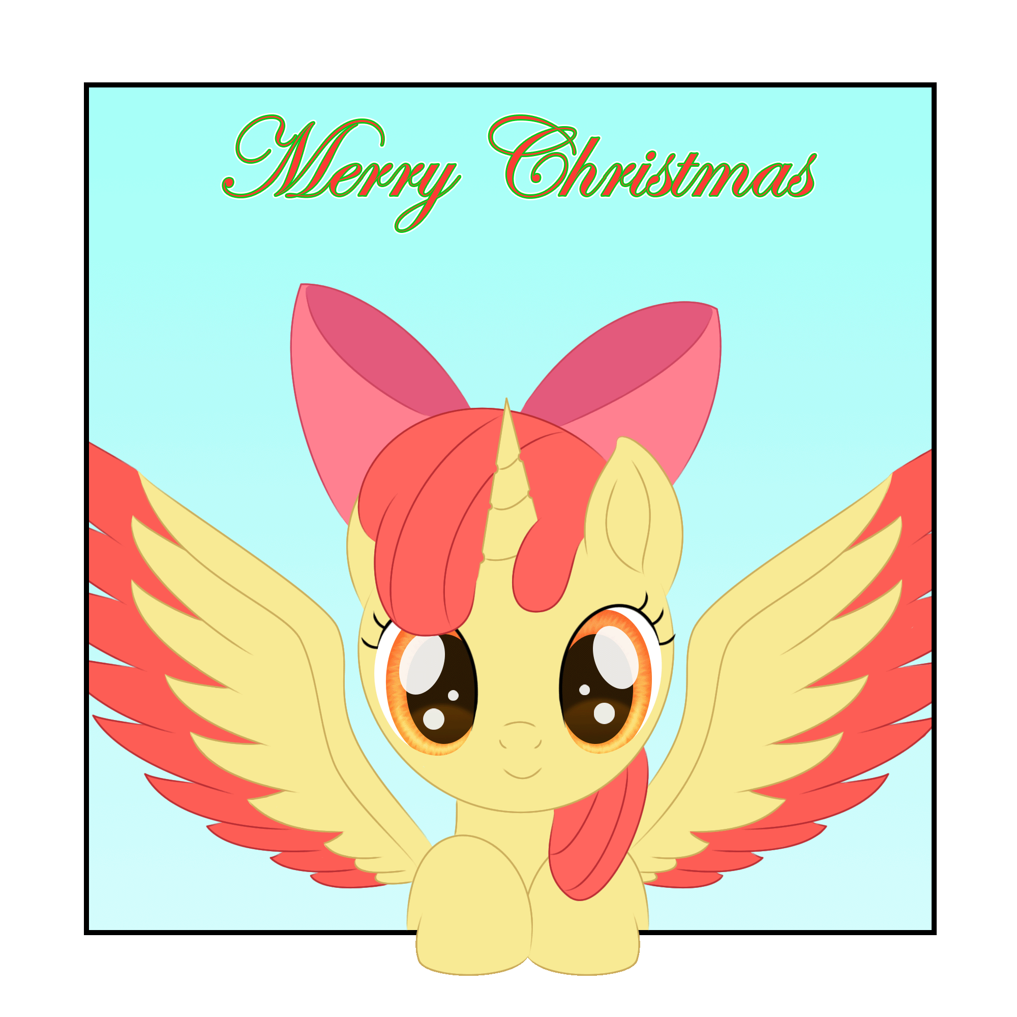 Size: 2000x2000 | Tagged: source needed, useless source url, safe, artist:lifesharbinger, character:apple bloom, species:alicorn, species:pony, adorabloom, alicornified, animated, apple bloom's bow, bloomicorn, bow, colored wings, cute, female, gif, hair bow, race swap, wings