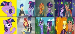 Size: 1280x596 | Tagged: safe, artist:mlpfan3991, edit, edited screencap, screencap, character:adagio dazzle, character:flash sentry, character:microchips, character:sunset shimmer, character:timber spruce, character:twilight sparkle, character:twilight sparkle (alicorn), character:twilight sparkle (scitwi), species:alicorn, species:eqg human, species:pony, ship:flashimmer, ship:flashlight, ship:microlight, ship:scitwishimmer, ship:sunsetsparkle, ship:timbertwi, episode:good vibes, episode:pinkie pie: snack psychic, episode:star crossed, episode:the road less scheduled, eqg summertime shorts, equestria girls:legend of everfree, equestria girls:sunset's backstage pass, g4, my little pony: equestria girls, my little pony:equestria girls, spoiler:choose your own ending (season 2), spoiler:eqg series (season 2), discovery kids, female, hotline bling, lesbian, male, meme, op is a duck, op is trying to start shit, sciflash, shipping, straight, the road less scheduled: microchips, timberdazzle