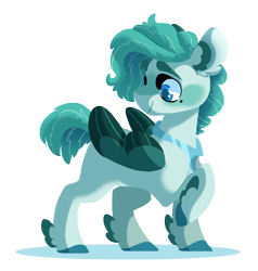 Size: 1600x1683 | Tagged: safe, artist:torusthescribe, oc, oc:beauregard, parent:rarity, parents:canon x oc, species:hippogriff, species:pony, feathered fetlocks, hybrid, interspecies offspring, offspring, simple background, solo, transparent background