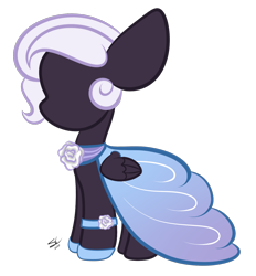 Size: 1346x1450 | Tagged: safe, artist:sugarcloud12, oc, oc:melody night, species:pegasus, species:pony, clothing, dress, gala dress, mannequin, simple background, solo, transparent background