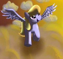 Size: 1024x968 | Tagged: dead source, safe, artist:sonicrainboom93, character:cloud kicker, cloud, cloudy, flying