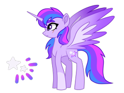 Size: 2317x1755 | Tagged: safe, artist:koloredkat, oc, oc only, oc:astral, parent:rainbow dash, parent:twilight sparkle, parents:twidash, species:alicorn, species:pony, alicorn oc, eye scar, female, magical lesbian spawn, mare, offspring, reference sheet, scar, simple background, solo, story included, transparent background