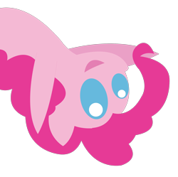 Size: 2227x2217 | Tagged: safe, artist:theironheart, character:pinkie pie, species:earth pony, species:pony, female, mare, pointy ponies, simple background, solo, transparent background
