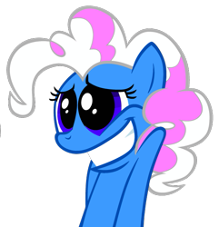 Size: 617x640 | Tagged: safe, artist:theironheart, oc, oc only, oc:kandy stripes, species:earth pony, species:pony, bust, earth pony oc, female, grin, mare, recolor, simple background, smiling, solo, transparent background