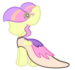 Size: 1615x1519 | Tagged: safe, artist:sugarcloud12, oc, species:pegasus, species:pony, clothing, dress, female, gala dress, mannequin, mare, simple background, solo, transparent background