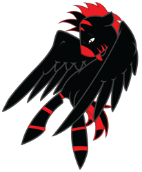 Size: 916x1110 | Tagged: safe, artist:theironheart, base used, oc, oc only, species:pegasus, species:pony, featureless crotch, male, pegasus oc, red and black oc, simple background, solo, stallion, transparent background, wings