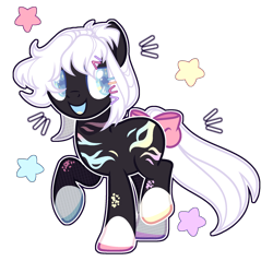 Size: 2000x2000 | Tagged: safe, artist:chococolte, oc, species:earth pony, species:pony, bow, female, mare, simple background, solo, tail bow, transparent background