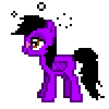 Size: 100x100 | Tagged: safe, artist:theironheart, base used, oc, oc only, species:pegasus, species:pony, animated, bedroom eyes, drunk, drunk bubbles, gif, pegasus oc, pixel art, simple background, solo, transparent background, wings