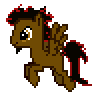 Size: 100x100 | Tagged: safe, artist:theironheart, base used, oc, oc only, species:pegasus, species:pony, animated, beard, facial hair, flying, gif, male, pegasus oc, pixel art, simple background, solo, stallion, transparent background, wings