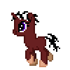 Size: 100x100 | Tagged: safe, artist:theironheart, base used, oc, oc only, oc:apple pie, species:pony, species:unicorn, animated, female, gif, horn, mare, pixel art, simple background, solo, transparent background, unicorn oc, walking