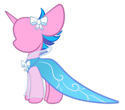 Size: 1654x1459 | Tagged: safe, artist:sugarcloud12, oc, species:pony, species:unicorn, clothing, dress, female, gala dress, mannequin, mare, simple background, solo, transparent background