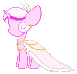 Size: 1593x1533 | Tagged: safe, artist:sugarcloud12, oc, species:pony, species:unicorn, clothing, dress, gala dress, mannequin, simple background, solo, transparent background