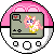 Size: 50x50 | Tagged: safe, artist:theironheart, base used, character:princess celestia, species:alicorn, species:pony, animated, female, gif, heart, mare, pictogram, pink-mane celestia, pixel art, pokewalker, simple background, solo, transparent background