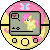 Size: 50x50 | Tagged: safe, artist:theironheart, base used, character:fluttershy, species:pegasus, species:pony, animated, bouncing, crossover, female, filly, filly fluttershy, gif, heart, pictogram, pixel art, pokewalker, pokémon, simple background, transparent background, younger