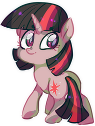 Size: 386x507 | Tagged: safe, artist:tweissie, character:twilight sparkle, chibi, female, lowres, simple background, solo, transparent background