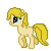 Size: 100x100 | Tagged: safe, artist:theironheart, base used, oc, oc only, species:earth pony, species:pony, species:unicorn, animated, earth pony oc, female, gif, horn, mare, pixel art, simple background, solo, transparent background, unicorn oc, walking