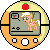 Size: 50x50 | Tagged: safe, artist:theironheart, base used, character:apple bloom, character:applejack, species:earth pony, species:pony, animated, bouncing, crossover, female, gif, heart, mare, pictogram, pixel art, pokewalker, pokémon, simple background, solo, transparent background