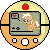 Size: 50x50 | Tagged: safe, alternate version, artist:theironheart, base used, character:applejack, species:earth pony, species:pony, animated, bouncing, crossover, female, filly, filly applejack, gif, heart, pictogram, pixel art, pokewalker, pokémon, simple background, solo, transparent background, younger