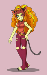 Size: 1000x1600 | Tagged: safe, artist:mew-me, character:adagio dazzle, my little pony:equestria girls, catra, clothing, cosplay, costume, crossover, female, she-ra, she-ra and the princesses of power, simple background, solo