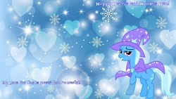 Size: 1210x681 | Tagged: safe, artist:mlpfan3991, character:trixie, episode:hearts and hooves day, g4, my little pony: friendship is magic, wallpaper