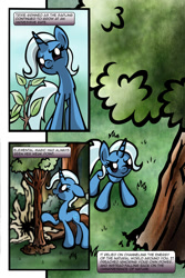 Size: 900x1350 | Tagged: safe, artist:bronycurious, character:trixie, comic, recovery, tree