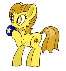 Size: 1098x1188 | Tagged: safe, artist:notadeliciouspotato, oc, oc only, oc:golden star, species:earth pony, species:pony, cup, female, hoof hold, mare, mug, raised hoof, simple background, sipping, smiling, solo, transparent background