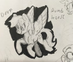 Size: 2048x1747 | Tagged: safe, artist:jimmyjamno1, character:derpy hooves, female, sketch, solo, traditional art