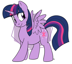Size: 1320x1166 | Tagged: safe, artist:ali-selle, character:twilight sparkle, character:twilight sparkle (alicorn), species:alicorn, species:pony, cute, female, simple background, smiley face, solo, white background