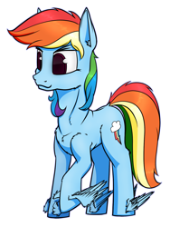 Size: 1298x1729 | Tagged: safe, artist:dacaoo, character:rainbow dash, species:pegasus, species:pony, female, leg wings, misplaced wings, simple background, solo, transparent background, wat, winged hooves