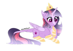 Size: 618x427 | Tagged: safe, artist:koloredkat, character:twilight sparkle, character:twilight sparkle (alicorn), species:alicorn, species:pony, alternate design, clothing, crown, female, jewelry, putting on clothing, regalia, simple background, socks, solo, transparent background