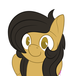 Size: 1100x1100 | Tagged: safe, alternate version, artist:inkynotebook, part of a set, oc, oc only, oc:crisom chin, species:pegasus, species:pony, background removed, commission, simple background, smiling, solo, transparent background, ych result