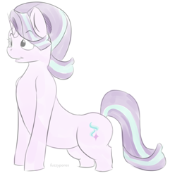 Size: 832x863 | Tagged: safe, artist:fuzzypones, character:starlight glimmer, species:pony, species:unicorn, female, long, long glimmer, meme, solo
