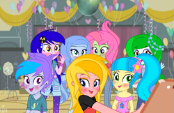 Size: 1461x949 | Tagged: safe, artist:lumi-infinite64, oc, my little pony:equestria girls, clothing, group photo, photo, selfie, solo