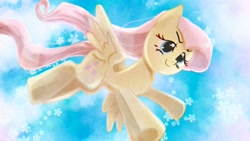 Size: 1551x872 | Tagged: safe, artist:tomizawa96, character:fluttershy, species:pegasus, species:pony, cute, female, flying, mare, shyabetes, sky, solo, spread wings, wings