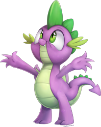Size: 1326x1671 | Tagged: safe, artist:thebowtieone, character:spike, species:dragon, cute, male, simple background, smiling, solo, spikabetes, transparent background, winged spike